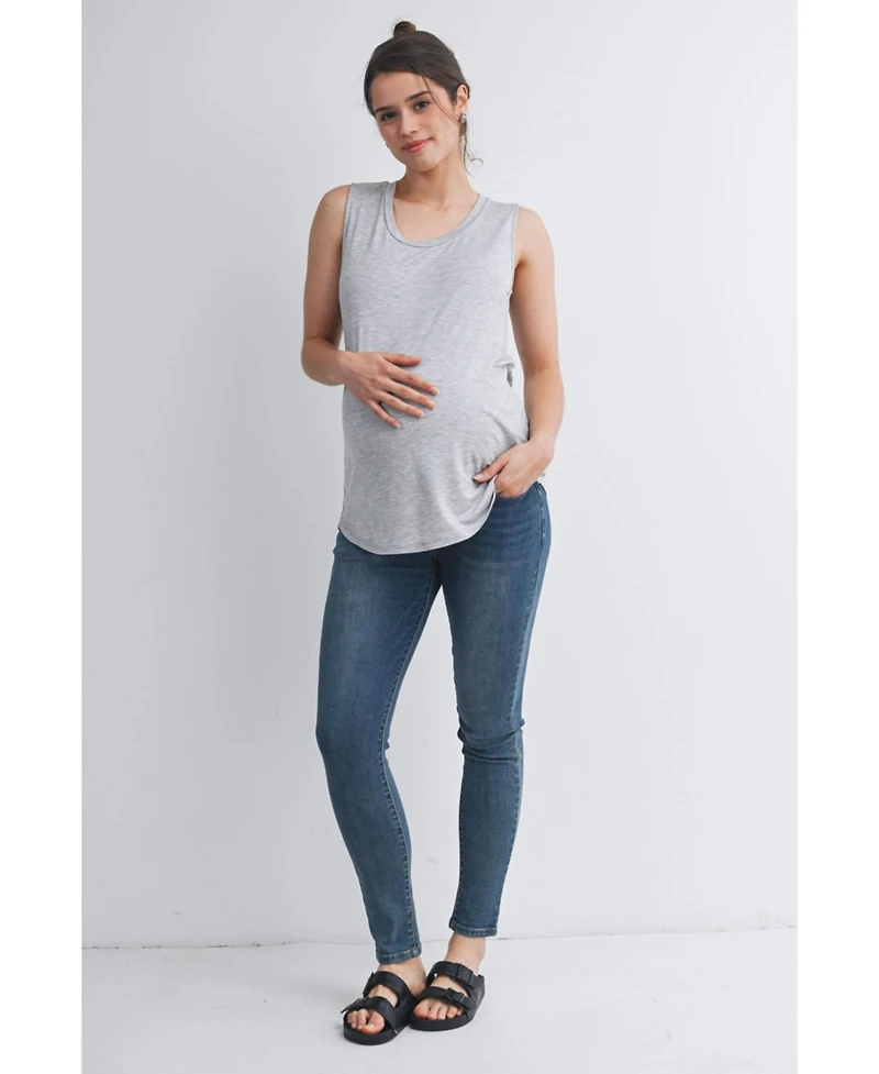 Hello Miz Maternity Nursing Scoop-Neck Sleeveless Tank Top