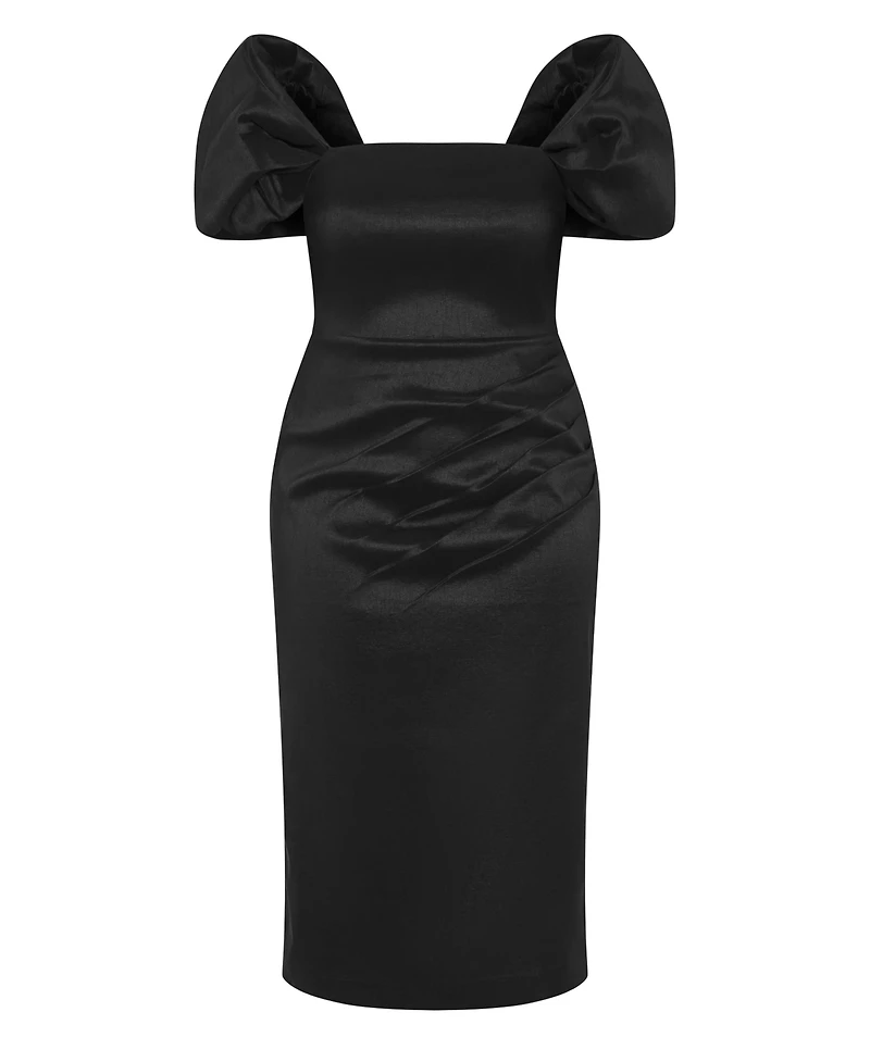 City Chic Women's Elyse Off Shoulder Midi Dress