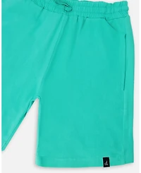 Deux par Toddler Boys Cotton Jersey Shorts Turquoise - Toddler|Child