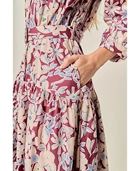 English Factory Women's Printed Midi Dress