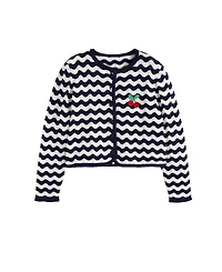 Chinti & Parker Women's Cotton Cherry Crochet Cardigan