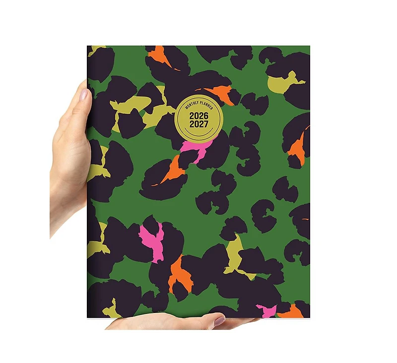 Tf Publishing Paper Goods July 2026 - June 2027 Lucky Leopard Large Monthly Planner