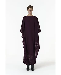 Leem Women's Laser-Cut Kaftan Dress