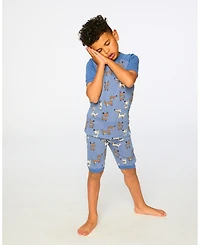 Deux par Baby Boy Cotton Two-Piece Pyjama Set Dog Print