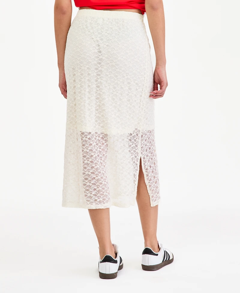 Bar Iii Women's Lace A-Line Skirt, Macy's Exclusive