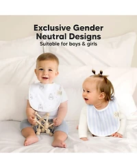 KeaBabies 8pk Baby Bibs for Boy, Drool Bib Boys and Girls, Infant Teething