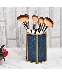 Lauraella Handcrafted Glass Organizer, Decorative Storage Container for Makeup, Jewelry, Desk