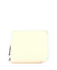 Pre-Owned HERMES Compact Azap Zip Around Wallet Silk'in Epsom