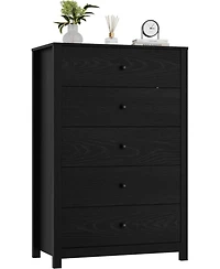 gaomon 5 Drawer Dresser for Bedroom – Modern Simply Chest of Drawers, Wood Storage Dresser with Deep Drawers for Living Room, Hallway