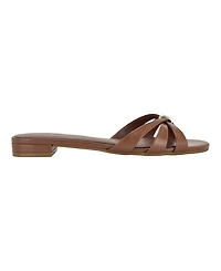 Calvin Klein Women's Petula Strappy Flat Slip-On Sandals
