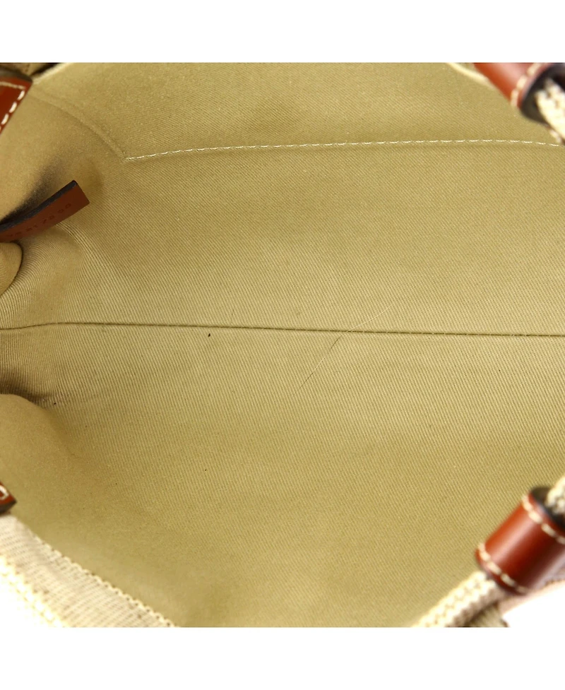 Pre-Owned Chloe Small Woody Tote Canvas with Leather