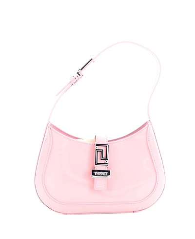 Pre-Owned Versace Small Greca Goddess Hobo Bag Leather