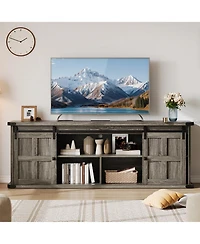 gaomon Farmhouse Tv Stand for 75 Inch Tv