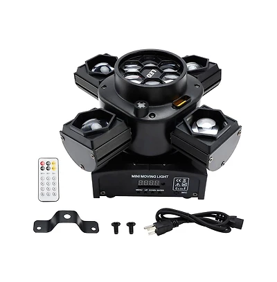 Artudatech 80W Stage Light with Rgb, Gold & Laser Effects, DMX512/Auto Modes for Club & Party