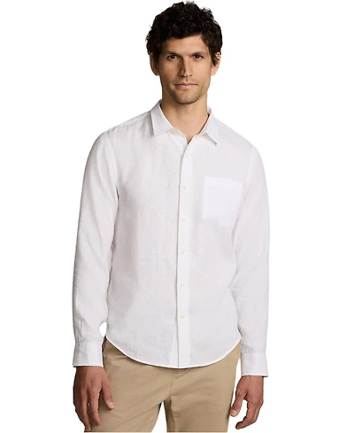 Lands' End Men's Long Sleeve Linen Shirt