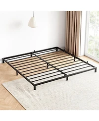 gaomon 6" California King Metal Platform Bed Frame, Heavy-Duty Steel Slats, Non-Slip Support, Underbed Storage Space, Noise-Free