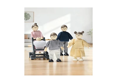 Tiny Land Wooden Dollhouse Dolls