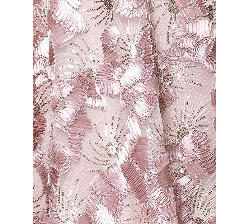 Betsy & Adam Women's Sequined Sleeveless Midi Dress