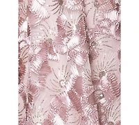 Betsy & Adam Women's Sequined Sleeveless Midi Dress