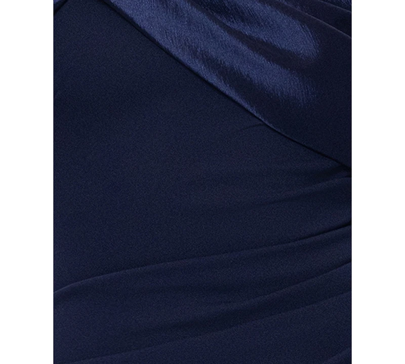 Betsy & Adam Women's Off-The-Shoulder Midi Dress