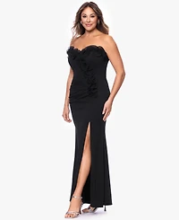 Xscape Plus-Size Strapless Sweetheart Ball Gown