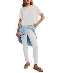 Free People Women's Elsie Swing Short-Sleeve Crew Neck T-Shirt