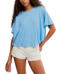 Free People Women's Elsie Swing Short-Sleeve Crew Neck T-Shirt