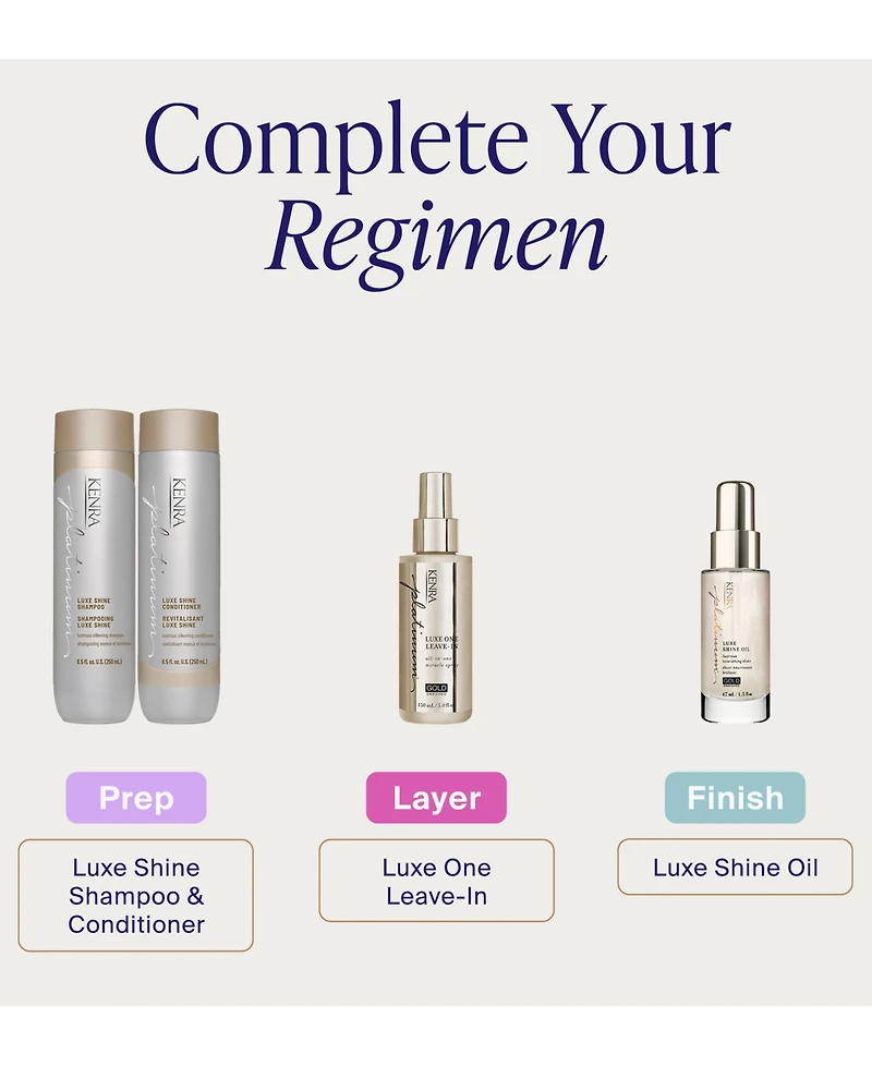 Kenra Professional Platinum Luxe Shine Conditioner, 8.5 oz.