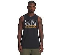 Under Armour Men's Project Rock Blood Sweat Respect Sleeveless T-Shirt