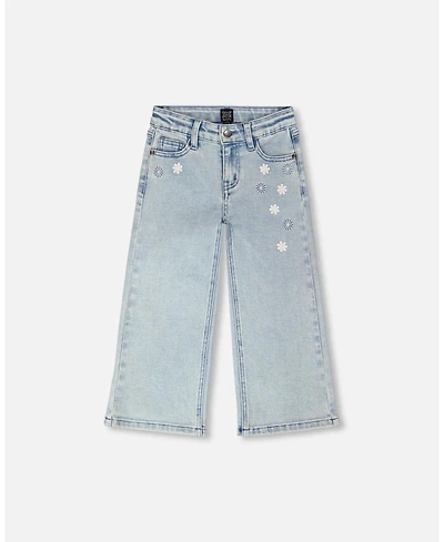 Deux par Girl Wide Leg Denim Jeans - Toddler