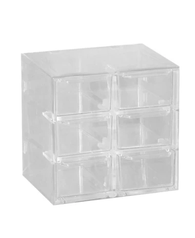 JDiction Clear 6-Grid Drawer Diy Organizer