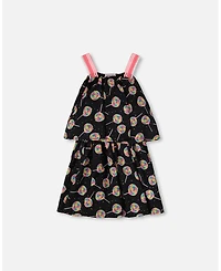 Deux par Big Girls Woven Dress Lollipop Print