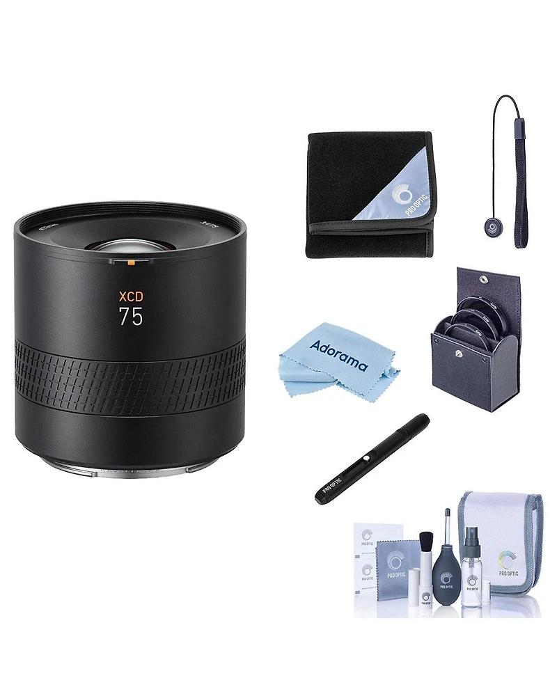 Hasselblad Xcd 75mm f/3.4 P Lens, Bundle with 72mm Filter Kit, Lens Wrap, Pen Lens Cleaner and Cleaning Kit
