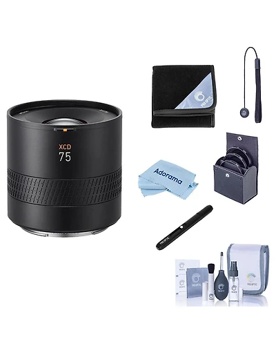 Hasselblad Xcd 75mm f/3.4 P Lens, Bundle with 72mm Filter Kit, Lens Wrap, Pen Lens Cleaner and Cleaning Kit