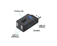 Risokeys 5-in-1 Usb 3.0 Hub