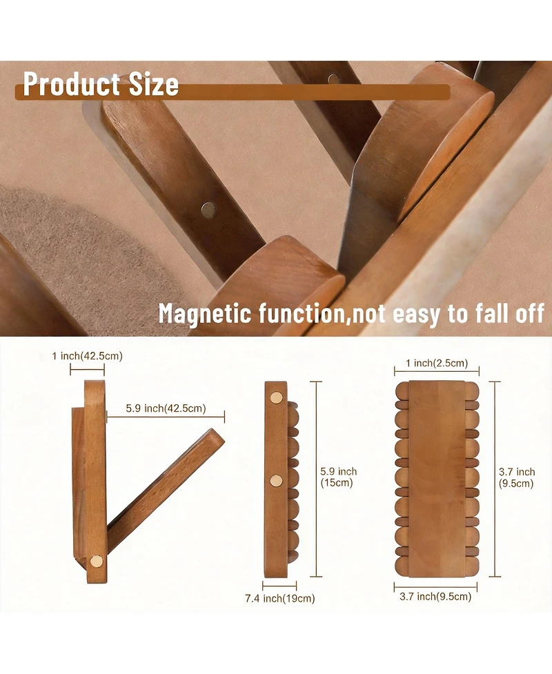 Yigii Elegant Magnetic Coat Rack for Entryway, Hallway, and Bathroom