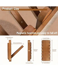 Yigii Elegant Magnetic Coat Rack for Entryway, Hallway, and Bathroom