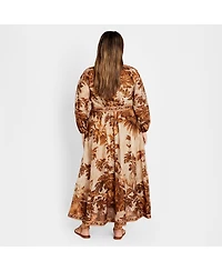 City Chic Women's Maddie Wrap Maxi Dress