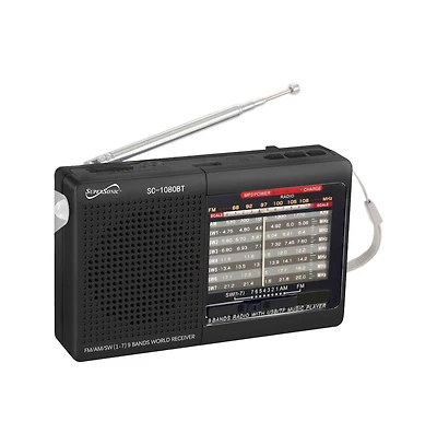 Supersonic Portable Am/Fm Radio - Black