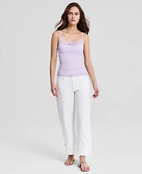 And Now This Women's High Rise Cuffed Wide-Leg Jeans, Macy's Exclusive