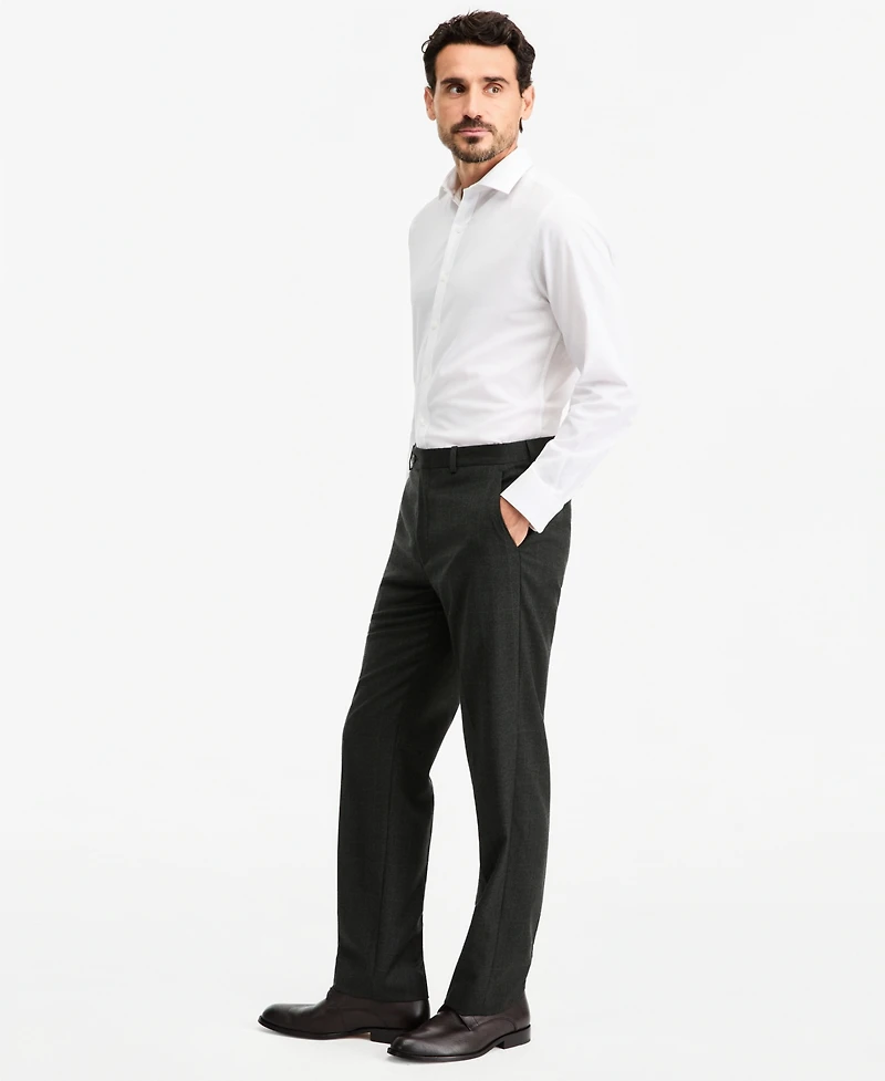Michael Kors Men's Classic-Fit Wool-Blend Stretch Plaid Suit Separate Pants