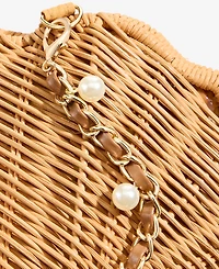 I.n.c. International Concepts Shell-Shaped Rattan Crossbody Bag, Macy's Exclusive