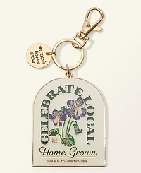 Macy's Flower Show Violet Enamel Bag Charm, Macy's Exclusive