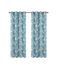 Olivia Gray 100 Polyester 200 Gsm Blossom Printed Blackout Grommet Curtain Panel 54 X22 X 84 X22