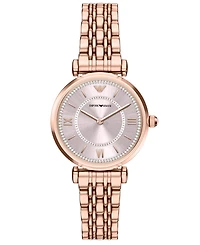 Emporio Armani Women's Quartz Two-Hand Rose Gold Stainless Steel Watch, 32mm