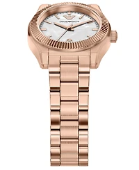 Emporio Armani Women's Quartz Three-Hand Rose Gold Stainless Steel Watch, 32mm