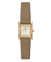 Emporio Armani Women's Quartz Two-Hand Leather Watch