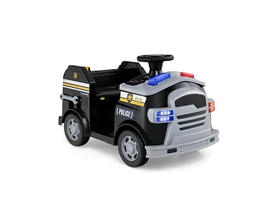 Slickblue Kids 12V Fire Truck Ride-On with Tools for Ages 37-95 Months