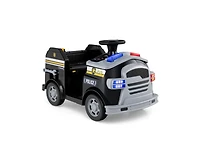 Slickblue Kids 12V Fire Truck Ride-On with Tools for Ages 37-95 Months