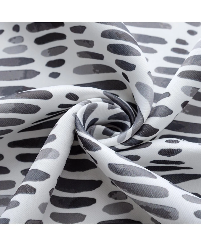 Olivia Gray 100% Polyester 190 Gsm Justice Reversible Blackout Grommet Curtain Panel 54" x 84"